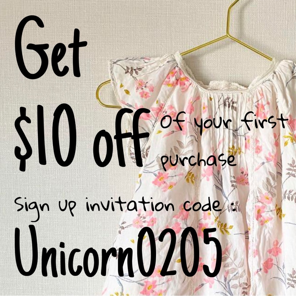 New to poshmark? Referral code for $10 off invitation code
